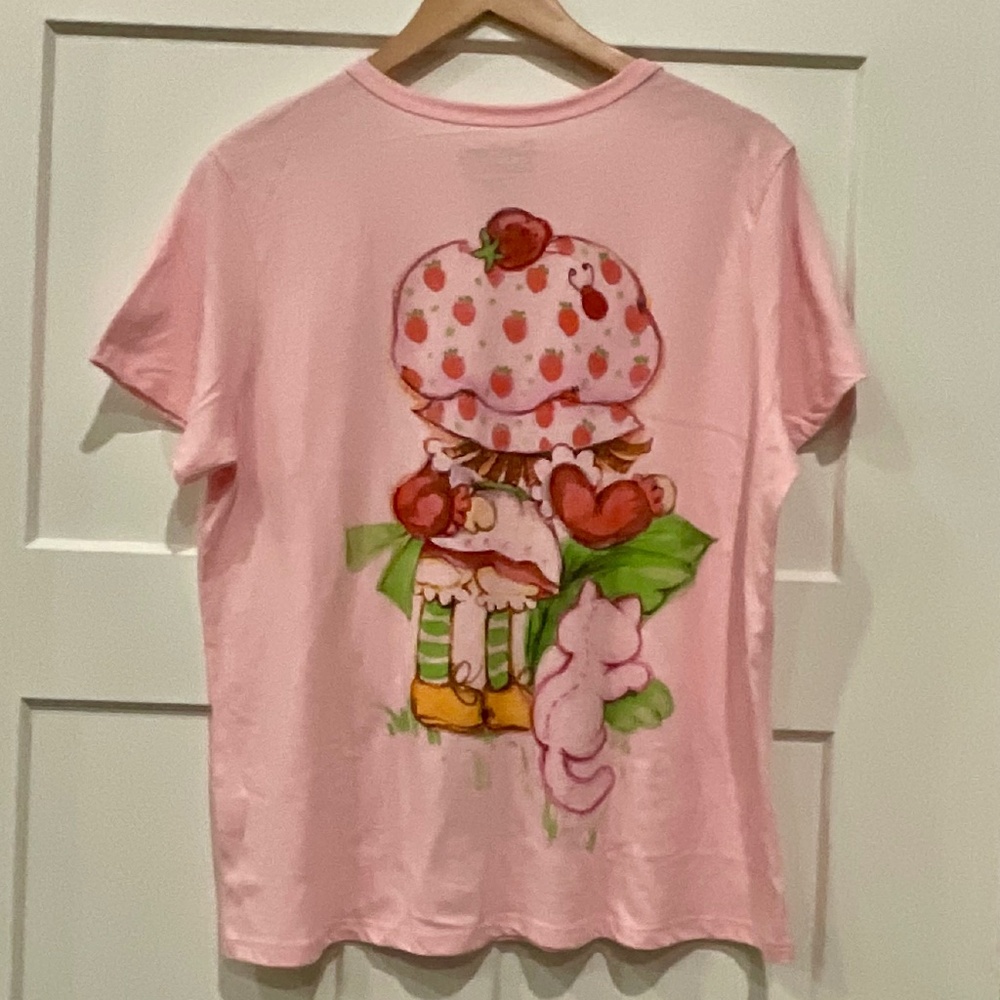 Strawberry Shortcake Graphic T-Shirt Front & Back Vintage Hobby Goods Sz Lg - Picture 2 of 5
